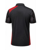 Custom Corporate Golf Polo Shirt | Wholesale Company Golf Uniform | Black Red | Apparels Bridge
