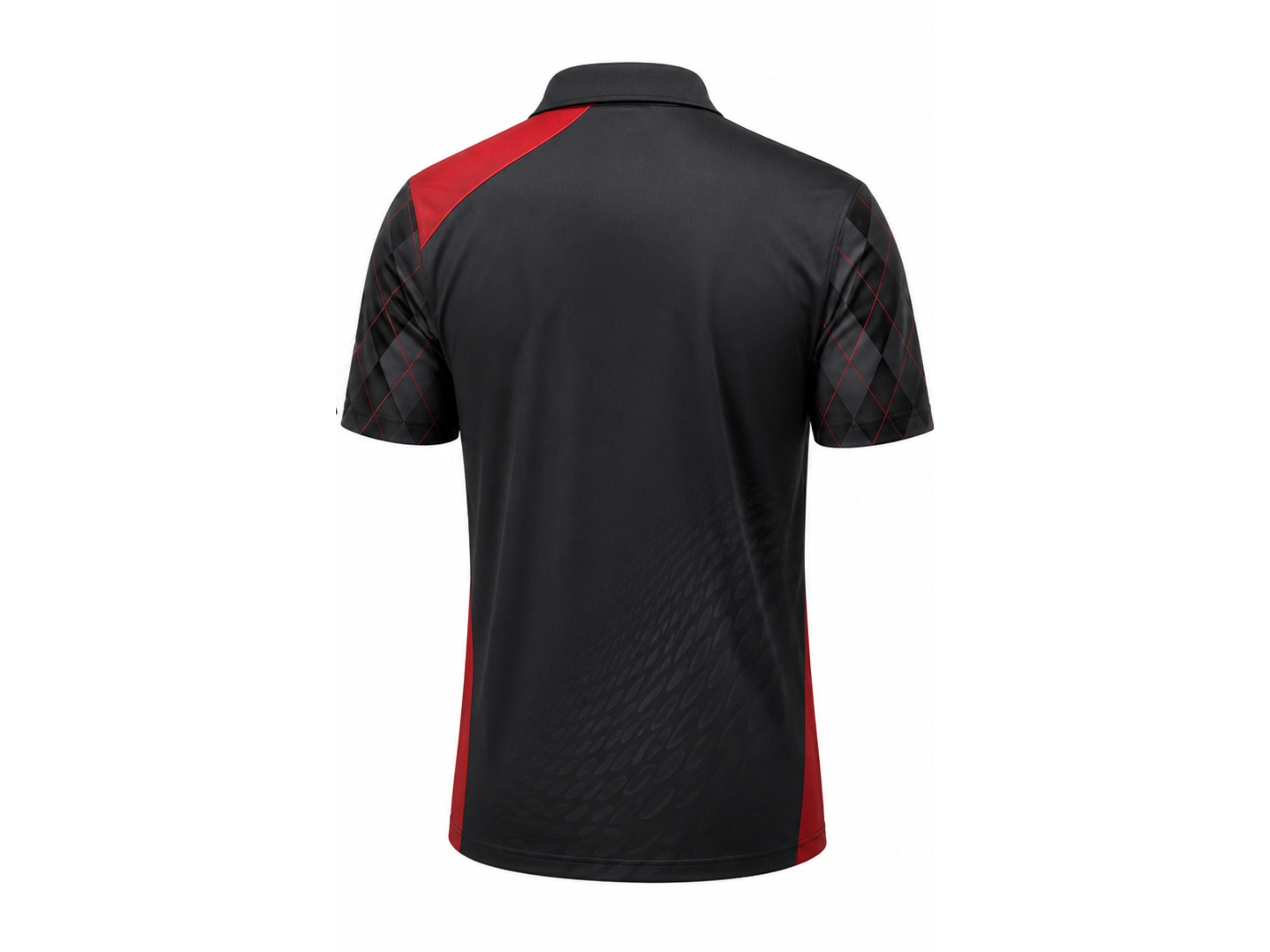 Custom Corporate Golf Polo Shirt | Wholesale Company Golf Uniform | Black Red | Apparels Bridge