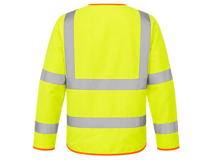 Sleeved Waistcoat B2B Low MOQ Construction Uniform Yellow Workwear