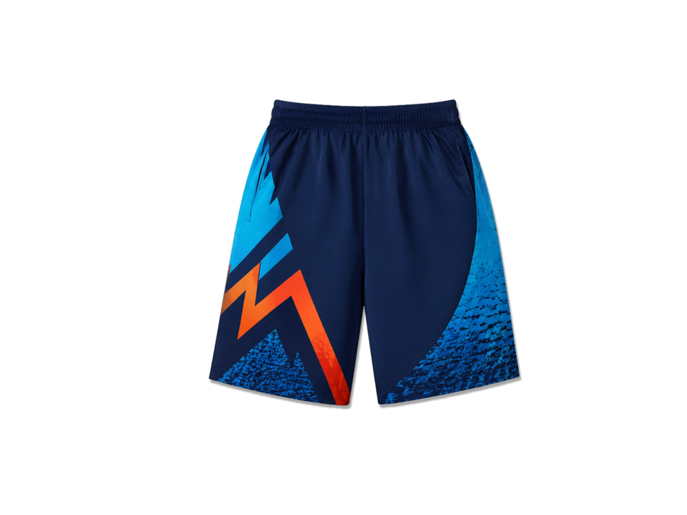 Dart Shorts Navy & Blue B2B Uniform Bulk Orders Personalized Name & Number front design preview