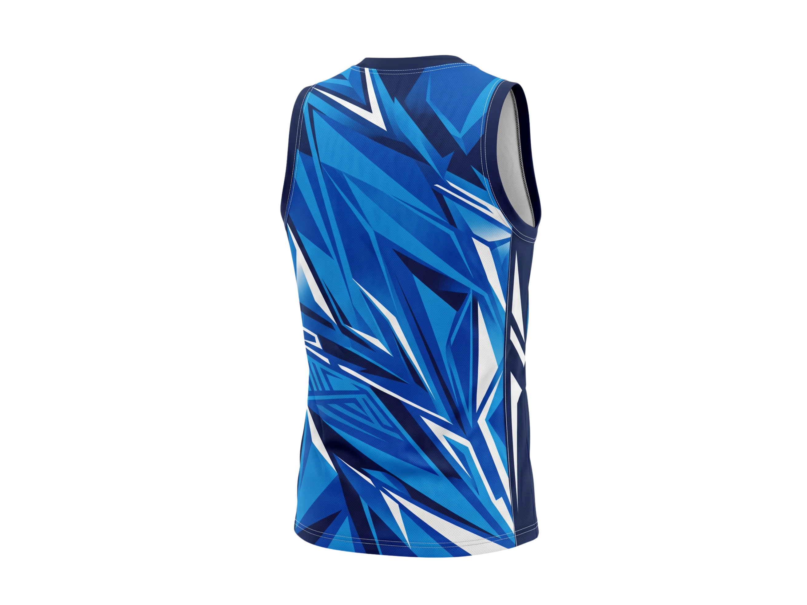 Custom Sublimated Basketball Jersey Blue Black Abstract Design | Wholesale Basketball Jersey Manufacturer