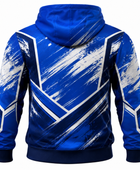 Custom Wrestling Hoodie | Wholesale Wrestling Team Hoodie | Blue White | Apparels Bridge