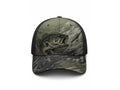 Custom Fishing Cap | Wholesale Fishing Team Hat | Green Camo Bass | Apparels Bridge