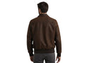 Men’s Brown Genuine Smooth Leather Flight Jacket Wholesale Custom Private Label Manufacturer