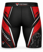 Custom Wrestling Compression Shorts | Wholesale Wrestling Team Shorts | Black Red | Apparels Bridge
