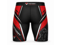 Custom Wrestling Compression Shorts | Wholesale Wrestling Team Shorts | Black Red | Apparels Bridge