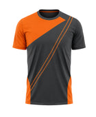 Custom Orange Charcoal Climbing Staff Shirt – Wholesale Gym Uniform