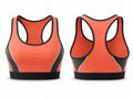 Orange & Black Sports Bra – Athletic Performance Bra, Wholesale Bulk, Low MOQ