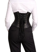 Black Leather Underbust Corset Wholesale | Bridal Waist Cincher Corset Top Manufacturer