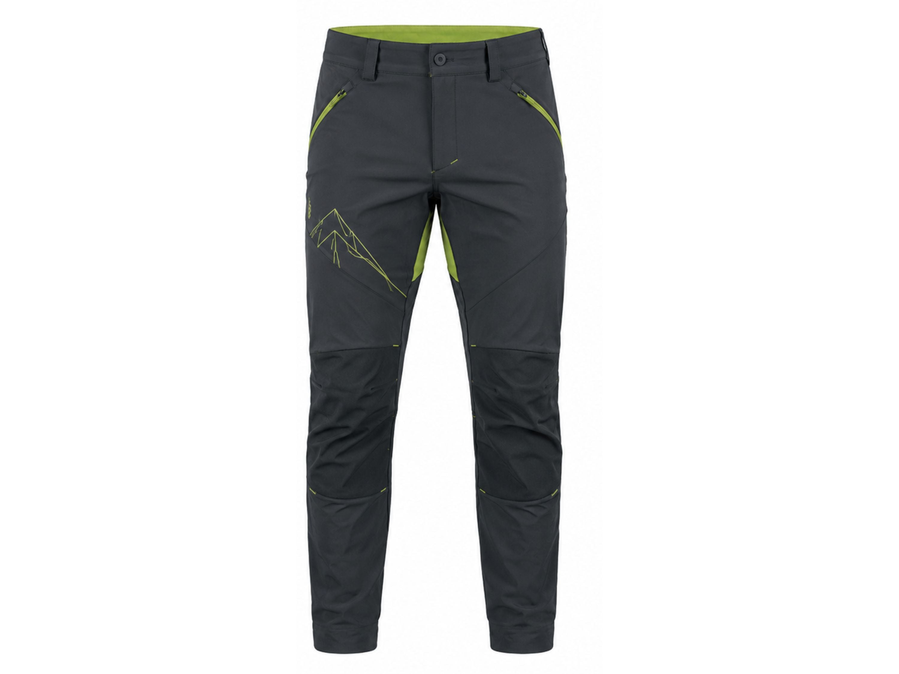 Climbing Pants – Custom Charcoal Lime Bouldering Teamwear Wholesale