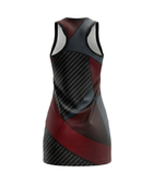 Custom Burgundy & Black Sublimated Basketball Dress