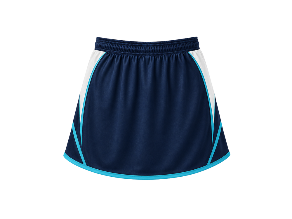 Custom Navy Women’s Lacrosse skort Wholesale Team Skirt for Clubs front design preview