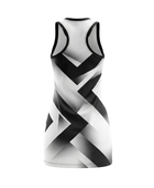 Custom Black,White & Silver  Sublimated Basketball Dress