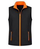 Soft Shell Body Warmer – Black and Orange | B2B Low MOQ Manufacturer