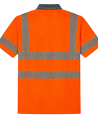 Polo Shirt B2B Low MOQ Construction Uniform Fluorescent Orange Workwear