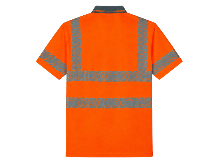 Polo Shirt B2B Low MOQ Construction Uniform Fluorescent Orange Workwear