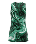 Emerald Green, Black & White Custom Sublimated Basketball Dress