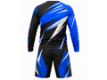 Custom MTB Jersey and Shorts Set | Wholesale Mountain Bike Team Kit | Black Blue White | Apparels Bridge