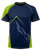 Custom Navy Lime Climbing Competition Team Shirt Wholesale Club Jersey