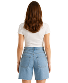 Custom Women’s Baggy Dad Utility Denim Blue Shorts