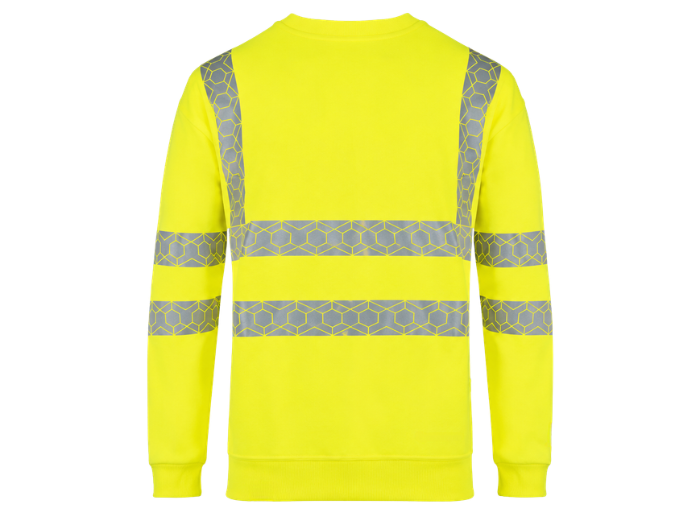 Sweatshirt Fluorescent Yellow B2B Low MOQ Construction Uniform Workwear