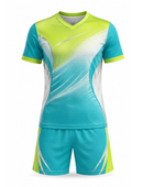 Teal & lime Men’s Swimming Jersey & Shorts Set – Wholesale, Low MOQ, Bulk Performance Swimwear