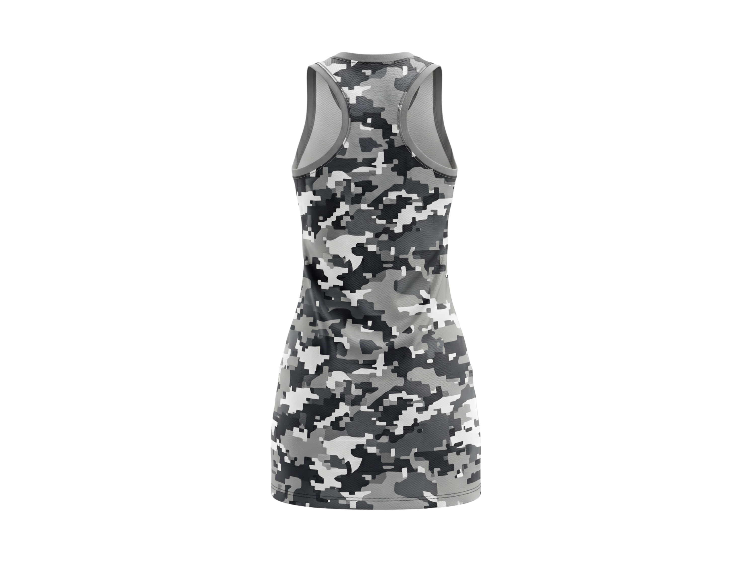 Custom Gray Camo Sublimated Basketball Dress – Teamwear