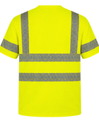T-Shirt Fluorescent Yellow B2B Low MOQ Construction Uniform Reflective Workwear
