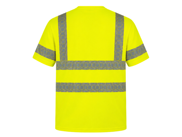 T-Shirt Fluorescent Yellow B2B Low MOQ Construction Uniform Reflective Workwear