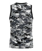 Custom Sublimated Basketball Jersey – Gray Digital Camo Design | Wholesale Basketball Jersey Manufacturer