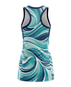 Custom Aqua, Navy & White  Sublimated Basketball Dress