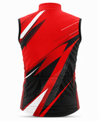 Custom Cycling Gilet Vest | Wholesale Cycling Team Vest | Red Black White | Apparels Bridge