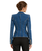 Custom Women’s Double Breasted Denim Blazer B2B
