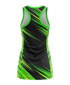 Custom Black & Neon Green Sublimated Basketball Dress
