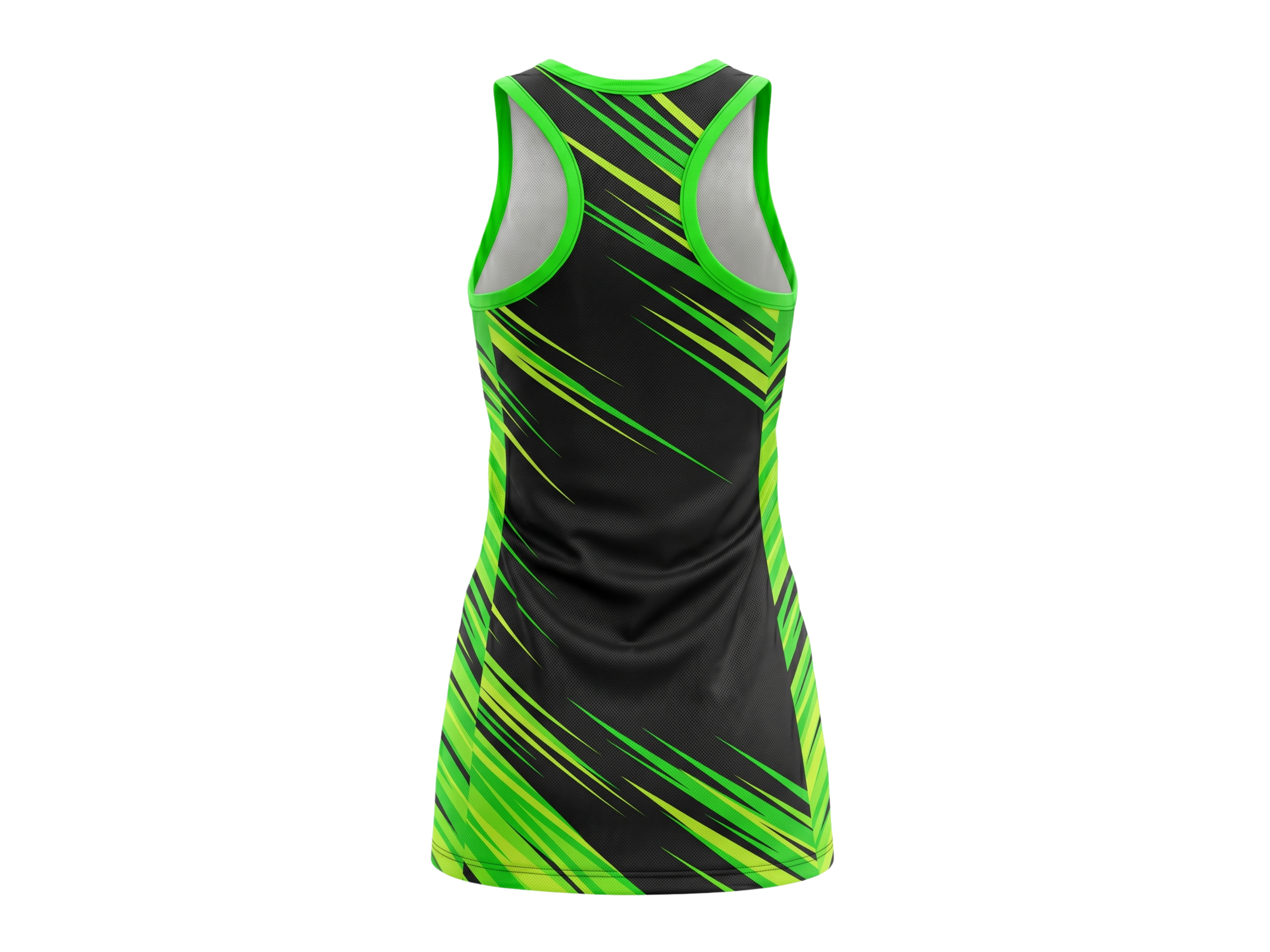 Custom Black & Neon Green Sublimated Basketball Dress