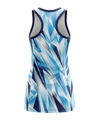 Ice Blue, Navy & White Custom Sublimated Basketball Dress