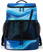 Custom Swim Mesh Backpack – Blue Black Wholesale Team Gear Bag