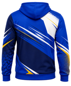 Custom Handball Hoodie – Blue White Warmup Teamwear for Wholesale Sports Buyers