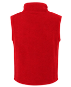 Red Workwear Fleece Bodywarmer – Wholesale Full-Zip Uniform Vest with Zip Pockets