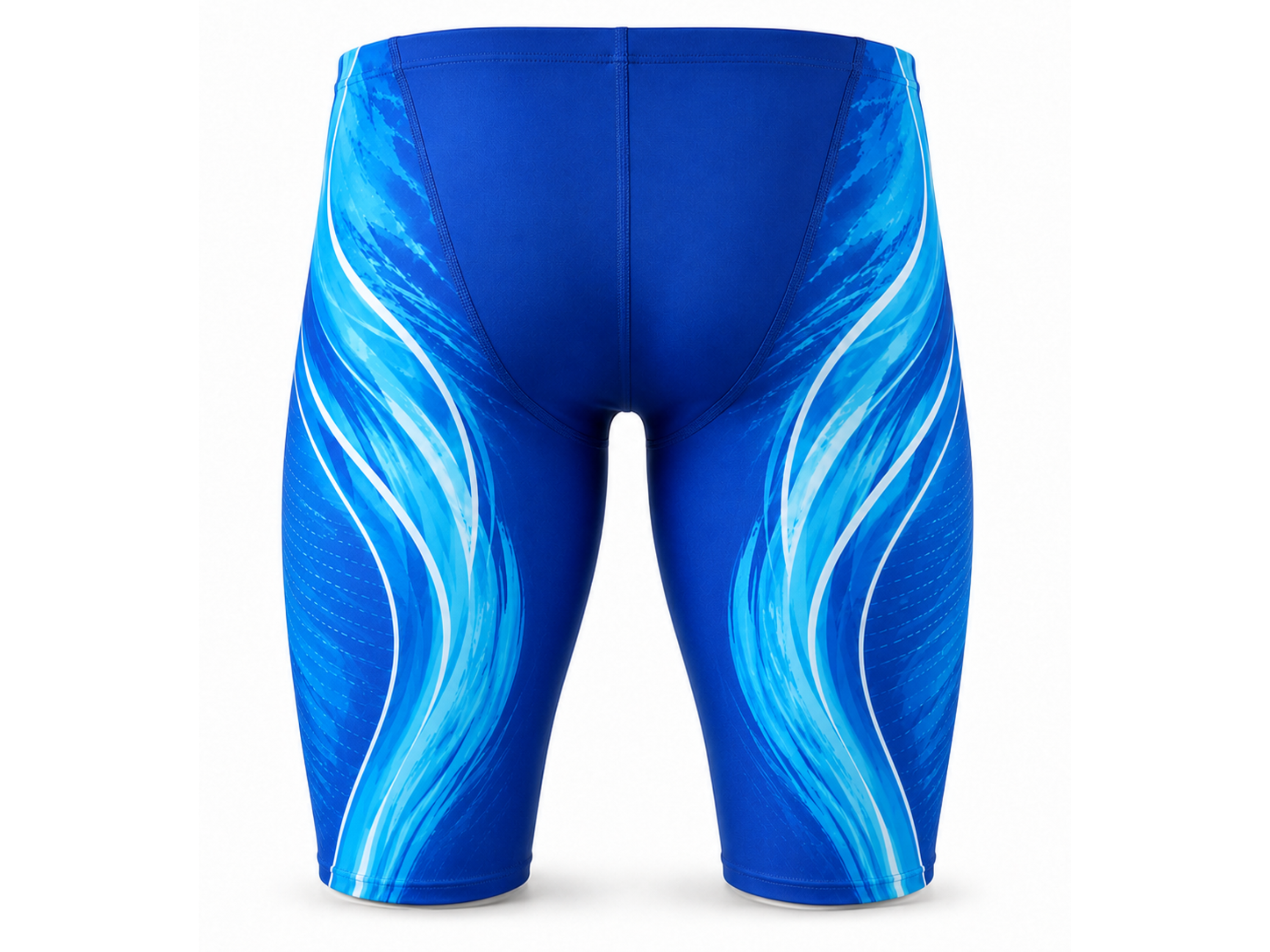 Custom Men’s Swim Jammer – Blue Wholesale Swim Team Shorts