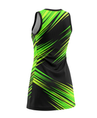 Custom Black & Neon Green  Sublimated Basketball Dress