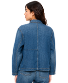 Custom Women’s Utility Blue Denim Jacket