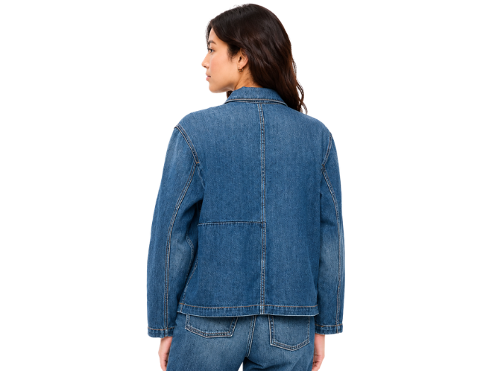 Custom Women’s Utility Blue Denim Jacket