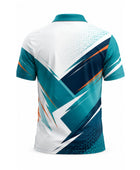 Teal, White & Orange Pickleball Jersey – Custom Team Sportswear, Wholesale Bulk, Low MOQ