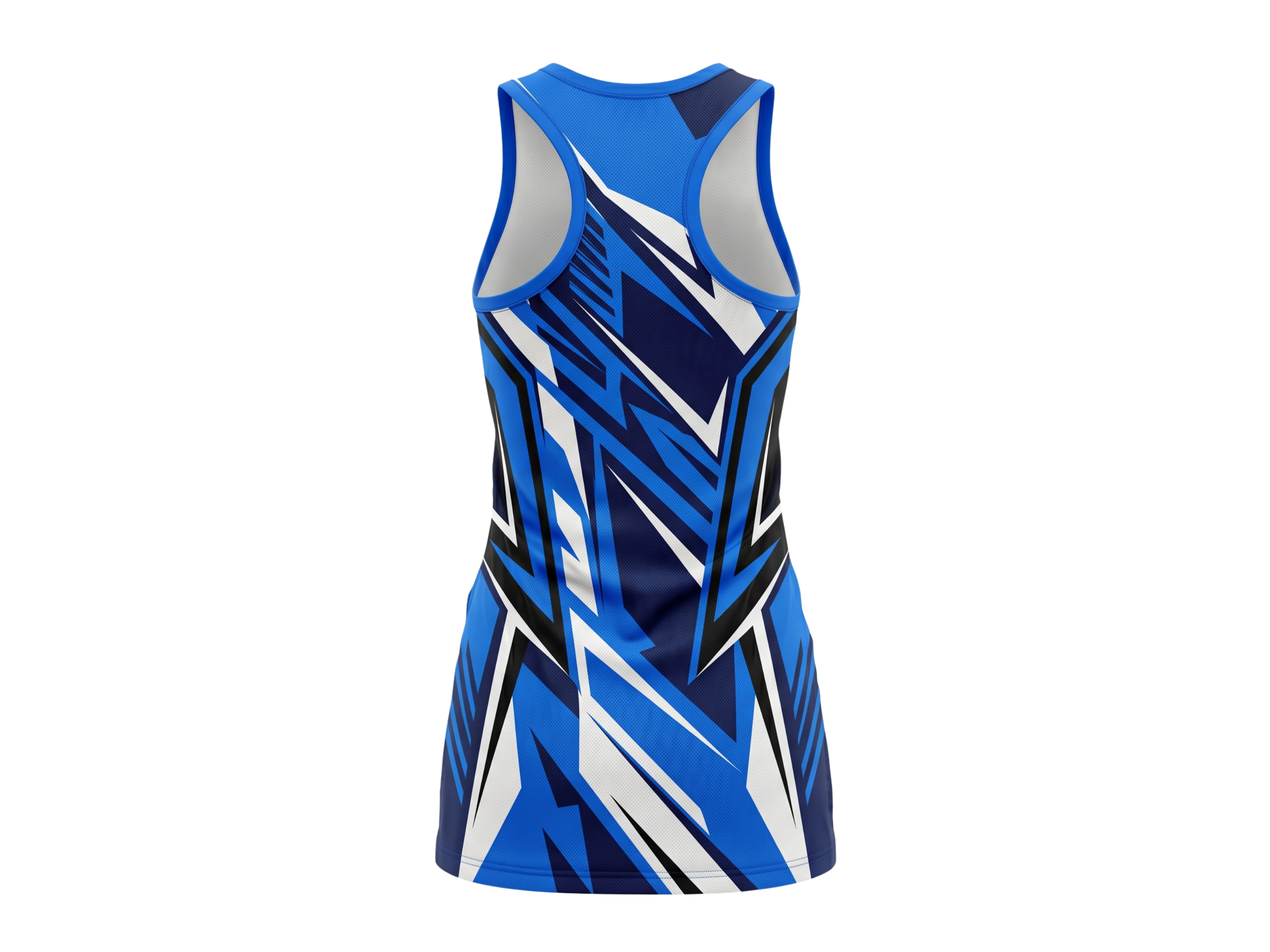 Royal Blue, Navy & White Custom Sublimated Basketball Dress