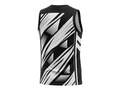 Custom Sublimated Basketball Jersey – Black White Abstract Design | Wholesale Basketball Jersey Manufacturer