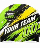 Custom Swim Cap – Green Yellow Wholesale Swim Team Cap