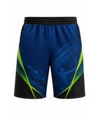 Blue, Black & Lime Archery Shorts – Bulk Team Shorts, Low MOQ, Wholesale Performance Sportswear