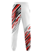 Custom White, Red & Black  Basketball Sublimated Bottoms
