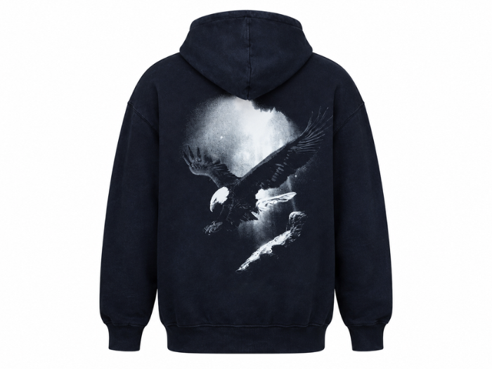 Custom Winter DTG Charcoal Grey Oversized Hoodie B2B